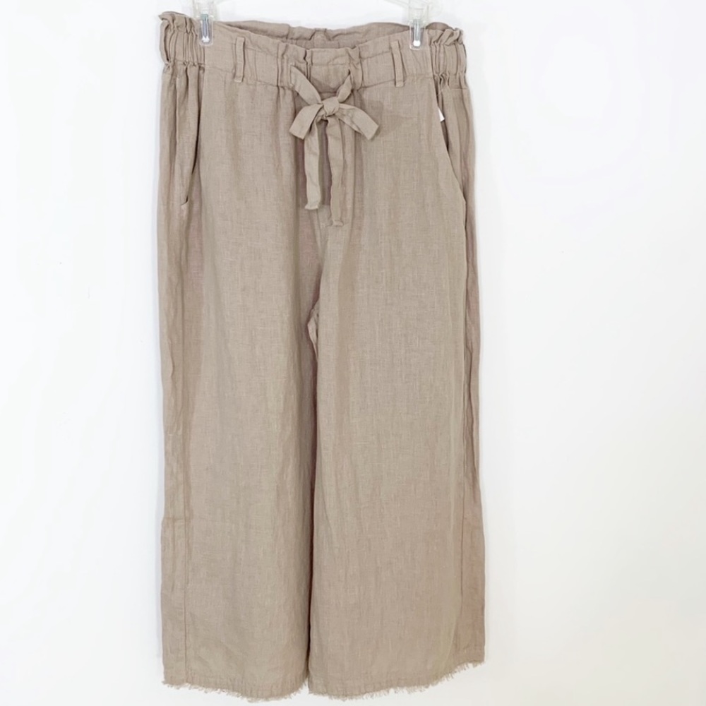 Anthropologie Cloth & Stone Linen Wide Leg Pants - Picture 11 of 11